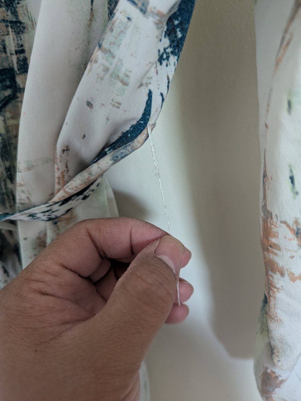 Abstract Pattern Maternity Blouse - Picture 5 of 5